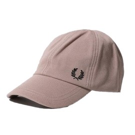 Fred Perry Mens Womens Unisex HW6726 Classic Pique Baseball Cap Hat in Dark Pink & Black One Size