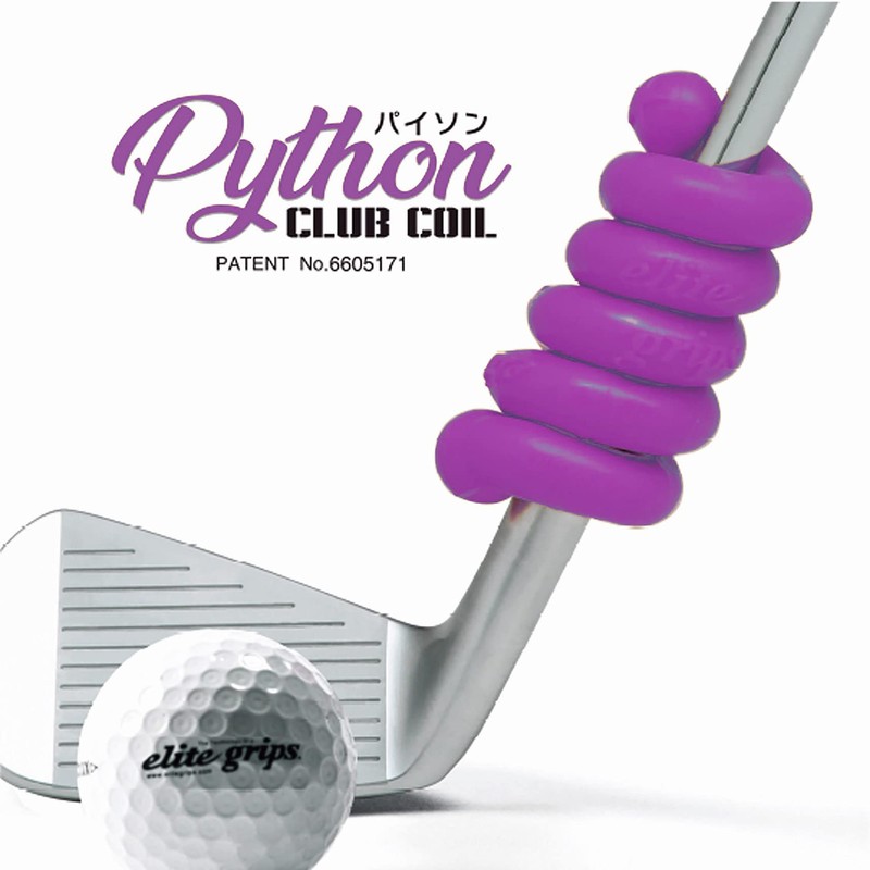 elitegrips Python Club Coil Golf Swing Practice Equipment, Yellow 40g