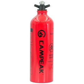SEIDO Fuel Bottle, Fuel Bottle, Kerosene Can, Alcohol Bottle, Storage, Aluminum, Original Whistle, 33.8 fl oz (1 L), Red