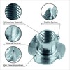 Drive-in nuts, insertion sleeves, M8 x 100 pieces with metric