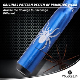 POCUSTIK Pool Sticks Set of 2, 58" Ergonomic Design Pool Cues,Canadian Maple Billiard Table Stick, House Bar Cue Sticks for Men Women - Blue & Red