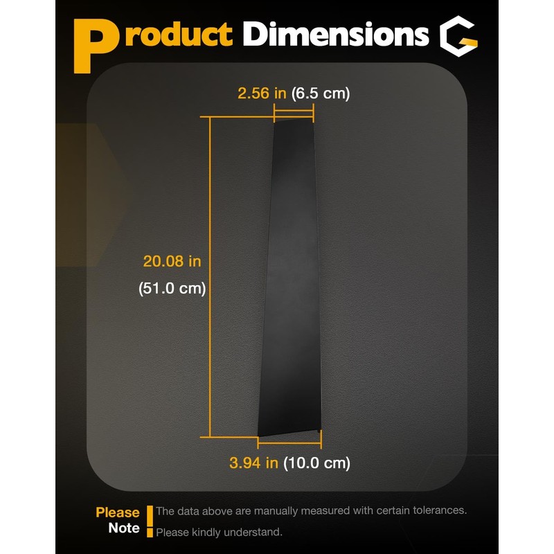 B-Pillar Trim Molding, Compatible with 2019-2026 Ram 1500 DT, Left