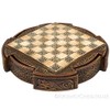 Isle of Lewis Compact Ceramic Celtic Chess Set 9 Inches