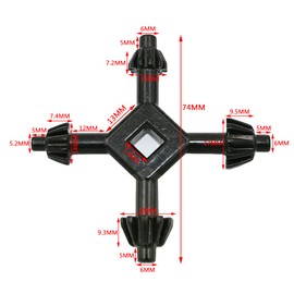 Juliyeh 2 Pcs Universal Chuck Key Set Hand Electric Drill Chuck Key Drill Power Tool for Most Drills and Power Tools