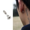 Punk Titanium Steel Screw Stud Earring for Women Men Stainless