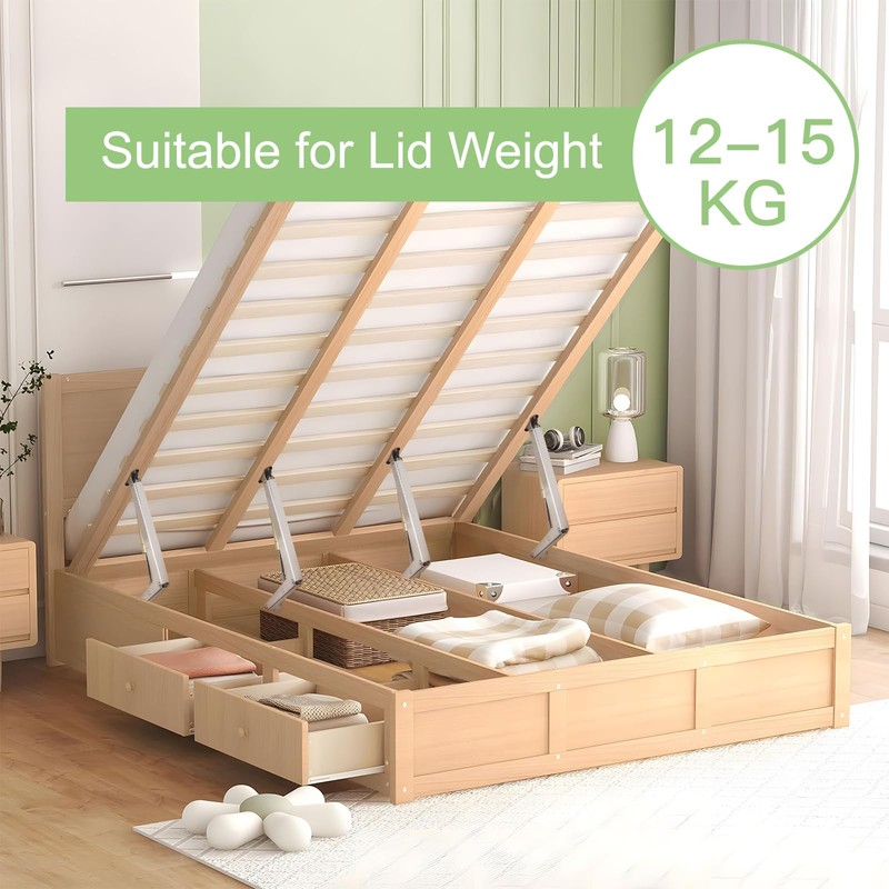 LALAGO Gas Lift 150N/PC, Lid Support Hinges Hold in Any