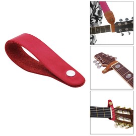 Saddgo Guitar Neck Strap Button Safe Lock Leather Headstock Adapter Tie For Electric Acoustic And Bass Guitars Easy To Use Guitar Headstock Strap Tie Adapter