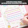 TYGFRT Pack of 12 Curve Highlighters, Pattern Highlighters, Color Marker
