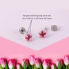 12 Pairs Surgical Stainless Steel Flat Back Stud Earrings, Screw