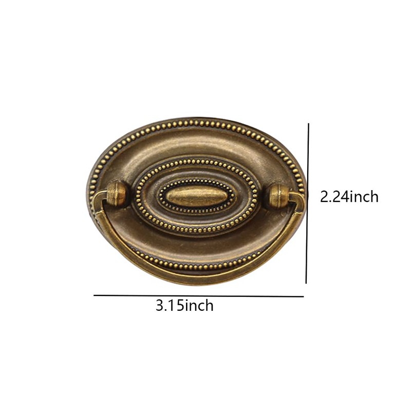 RR-RUOSHUI Ring Pull Cabinet Pulls Drawer Handle Pulls for Dresser
