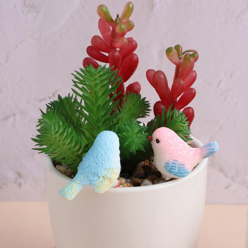 VORCOOL Bird Miniature Mini Figurine Set of 8 Birds Objects,