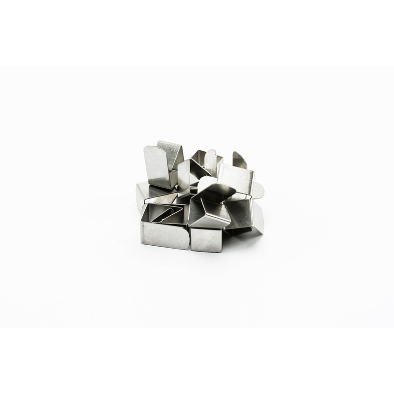 Stainless Steel Clips for Lightwell Cover: approx. 12 Set for