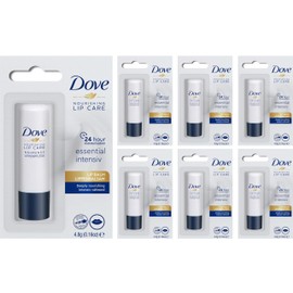 Dove Lip Balm Stick | Nourishing Lipcare (6x 4,8g) | Essential Intensiv | Lip Care | Pack of 6