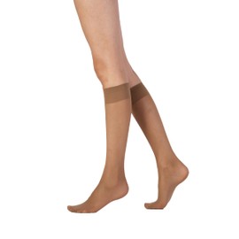 Pretty Polly Women's Medium Support Knee Highs 2PP Socks, 15 DEN, Beige (Nude Nude), One Size (Size:OS) (Pack of 3)