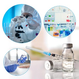 kayqbonke Pack of 100 Dispensing Tube with Lid, 23G 0.6-38 mm Stainless Steel Industrial Laboratory Accessories, Individually Packed, Syringe Needles, Blunt Syringe for Refill Liquid, Inks, Gluing