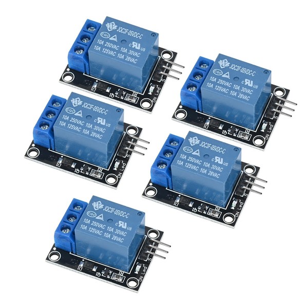 Podazz 5PCS 5V Relay module Board suitable for PIC AVR