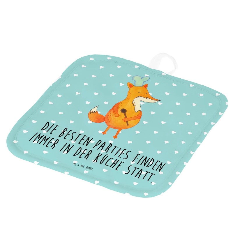 Mr. & Mrs. Panda Pot Mat Fox Chef Gift Chefs