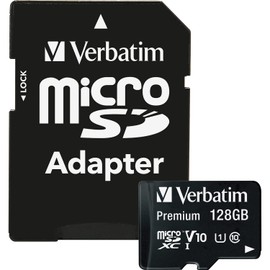Verbatim Premium 128GB MicroSDXC UHS-I Class 10 memory card