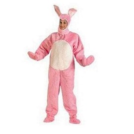 ADLT BUNNY SUIT PINK MD