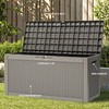 YITAHOME 60 Gallon Outdoor Storage Box, Large Water Resistant Resin
