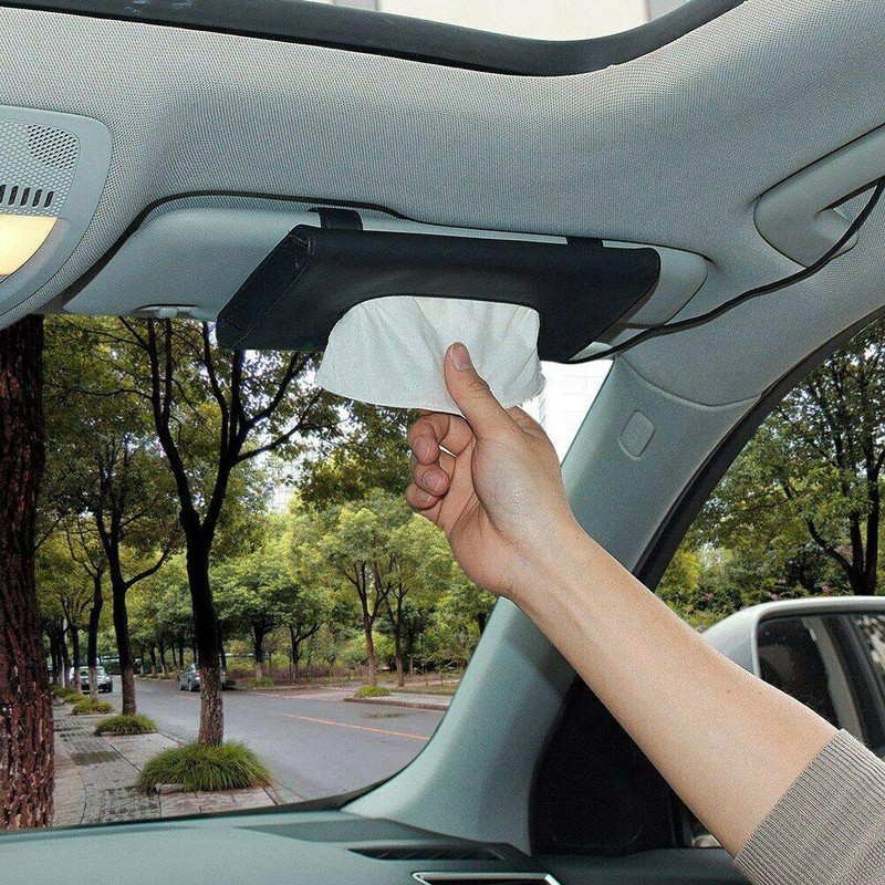 Fredysu Car Visor Tissue Holder, Sun Visor Napkin Holder Backseat
