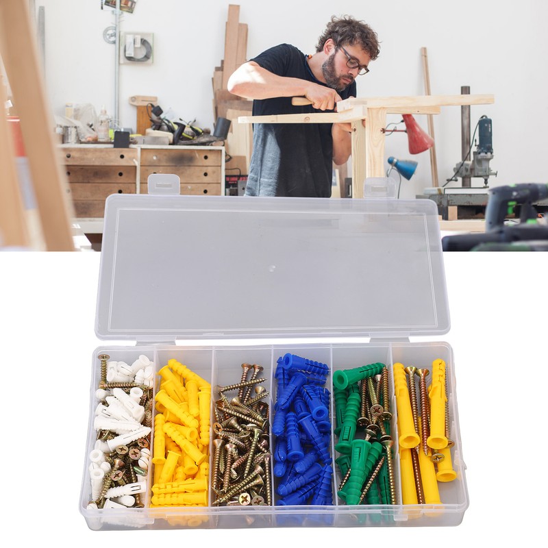 232Pcs Self Tapping Screw Flat Cross Head Carbon Steel 5