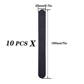 Pack of 10 Nail Files, Double-Sided 100/180 Nail Files for Nails, Professional Nail File Set for Nail Care & Styling