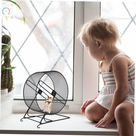 FOMIYES Hedgehog Running Wheel Pet Toys Silent Nail Polishing Wheel Funny Iron Hamster Exercise Plaything