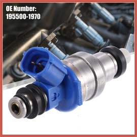 ACROPIX 4pcs 195500-1970 B6S713250 Fuel Injector for Mazda Miata 1.6 1990-1993 for Ford Probe Base, GL 2.2L 1990-1992 for Mazda 929 Base, S 3.0L 1990-1991 Car Parts