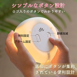 Alarm Clock Digital Table Clock LED Bedside Chick Alarm Light Night Light Nursing Light Night Light Clock Calendar Alarm Snooze Loud Thermometer Night Light Sound Sensor Bedroom Kids Room Living Room