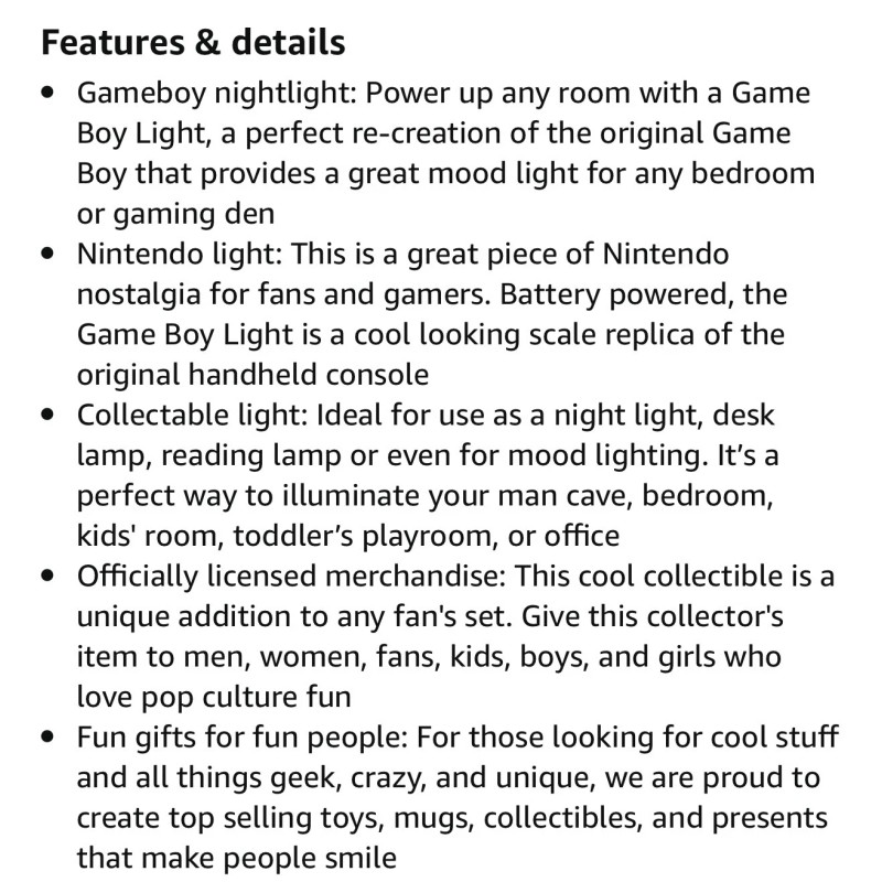 paladone Game boy light