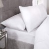 180 Thread Count Percale Fitted Sheet in White - Double