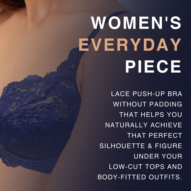 brasier para mujer, brasier de encaje, brasier de cobertura completa