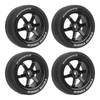 4Pcs 1/10 RC Tires Plastic Rubber Smoothly Surface Strong Cushioning