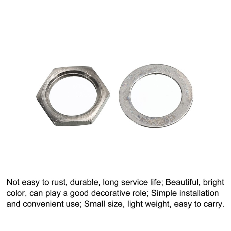 sourcing map Guitar Nuts and Washers 3/8" Guitar Input Output