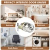RAZCC Privacy Door Knobs, 3 Pack Satin Nickel Door Knobs