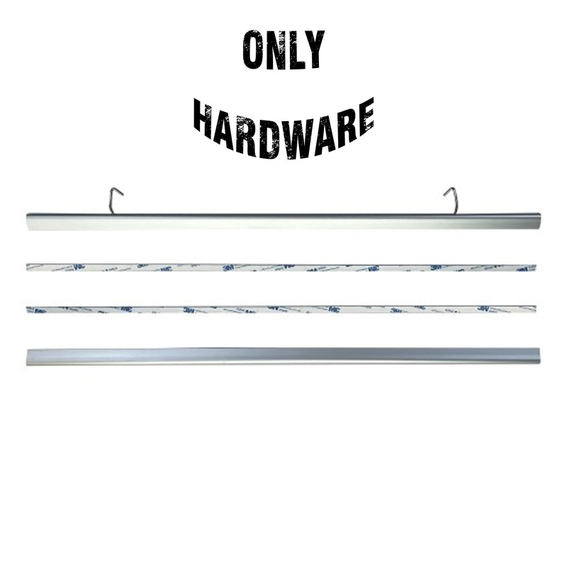 Banner Poster Rails Hanger Aluminum Rails Hanging Sign Frame Wall