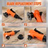 Aepiraza 2 In 1 Pneumatic Chamfer Tool, Orange Mini Pneumatic