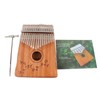 17 Keys Thumb Piano Portable Kalimba Hollow Board Mahogany Wood