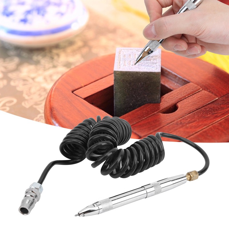 Pneumatic Carving Pen for Metal Porcelain Glass Plastic Wood Engraving