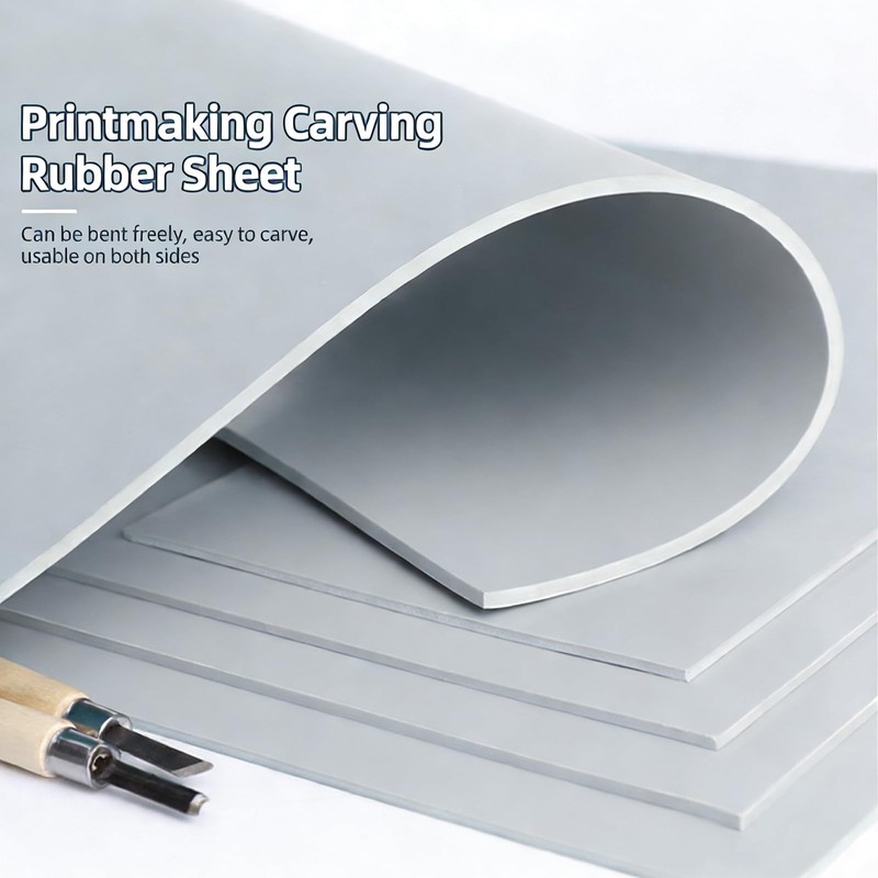 Lino Printing Sheets A4 A5 A6,Lino Cutting Kit,Linoleum Blocks for