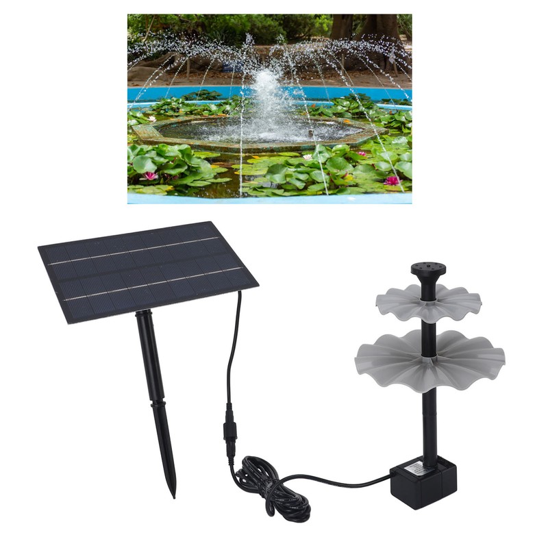 Outdoor Solar Powered Water Pump Kit 4W Watering Pond Pump