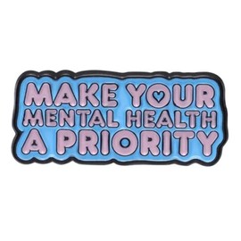 Make Your Mental Health a Priority Matters Awareness Anxiety Depression Mind Brain 1.2" Enamel Pin Badge, 1.2 Inches, Enamel, enamel