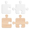 INFUNLY 2pcs Jigsaw Acrylic Router Templates Puzzle Shape Clear Angled