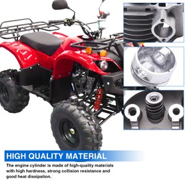 MOFANS 57.4mm 150cc Top End Rebuild Kit Cylinder Piston Gasket Assembly Sets Fit for 150cc GY6 ATV Moped Scooter Go Kart 157QMJ Engines