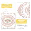 uxcell 6Pack Retro Lace Placemat 12x16-in Oval Embroidered Table Place