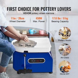 Unbranded Pottery Wheel 11in Ceramic Wheel Foot Pedal Sculpting Tools Apron 450W