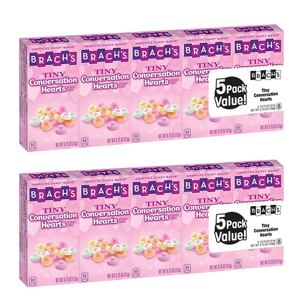 Brach's Tiny Conversation Hearts Boxes, Pack Of 25