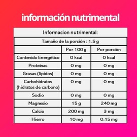 Citrato de Magnesio con sabor fresa 500 gr