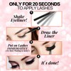 JIMIRE 2-in-1 Eyeliner Instead of Glue, Magic Eyeliner | Extra